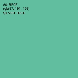 #61BF9F - Silver Tree Color Image